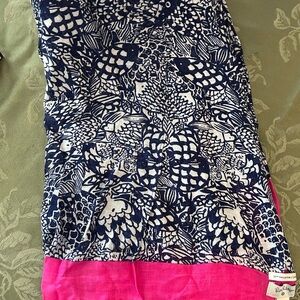 Lilly Pulitzer 20th Anniversary Collection - Pink, White and Navy Scarf